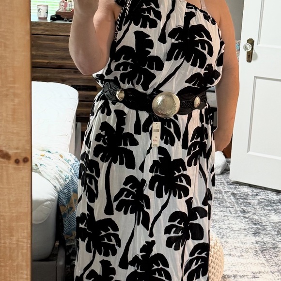 NWT Farm Rio One-Shoulder Midi Dress - Picture 2 of 8